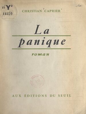 cover image of La panique